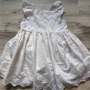 GAP Kids White Eyelet Dress